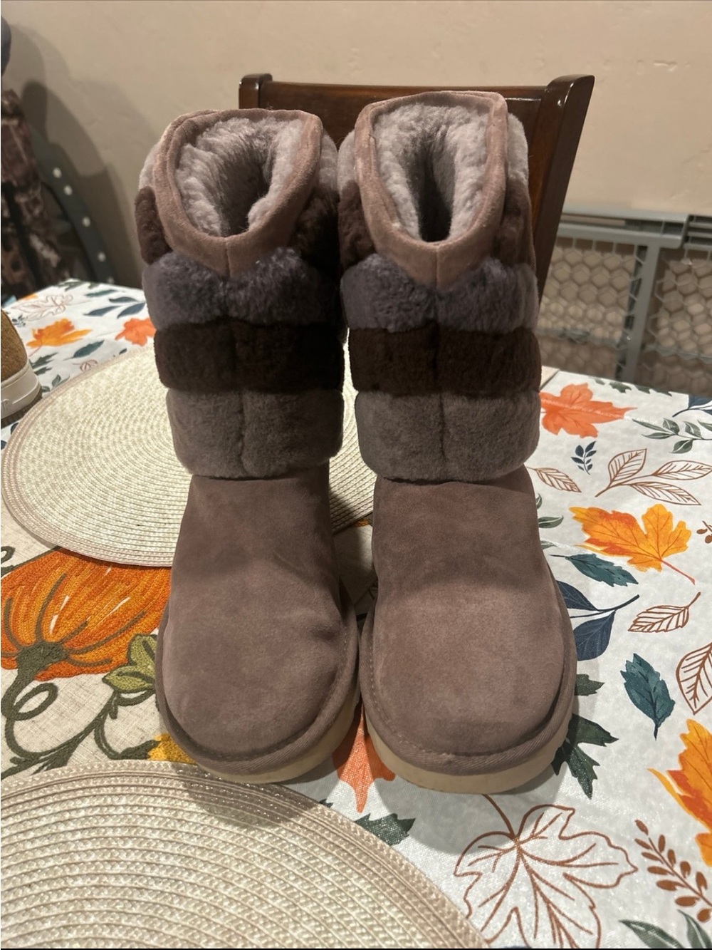 Women’s Cozy Faux-Shearling Winter Boots - Taupe